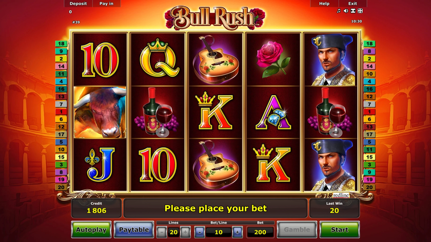 Bull Rush Spielautomat