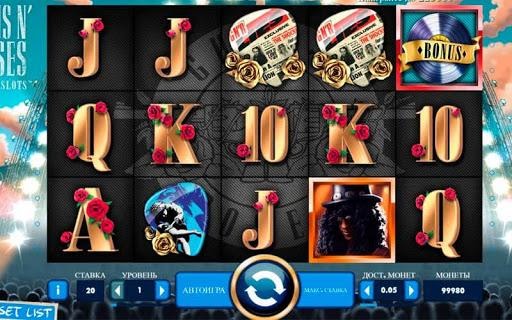 Guns'N Roses-Spielautomat von Net Entertainment