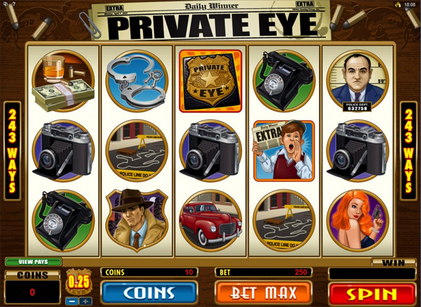 Private Eye Spielautomat