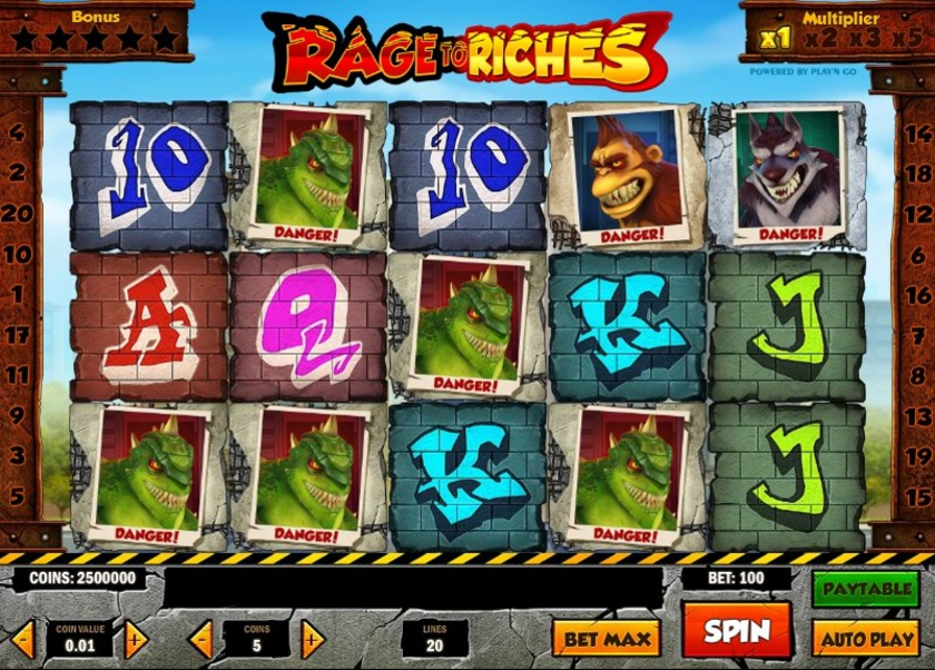 Rage to Riches von PlayN GO